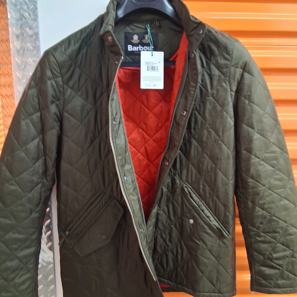 Barbour Men's Lightweight Quilted Jacket in Dark Green - Picture 3 of 6